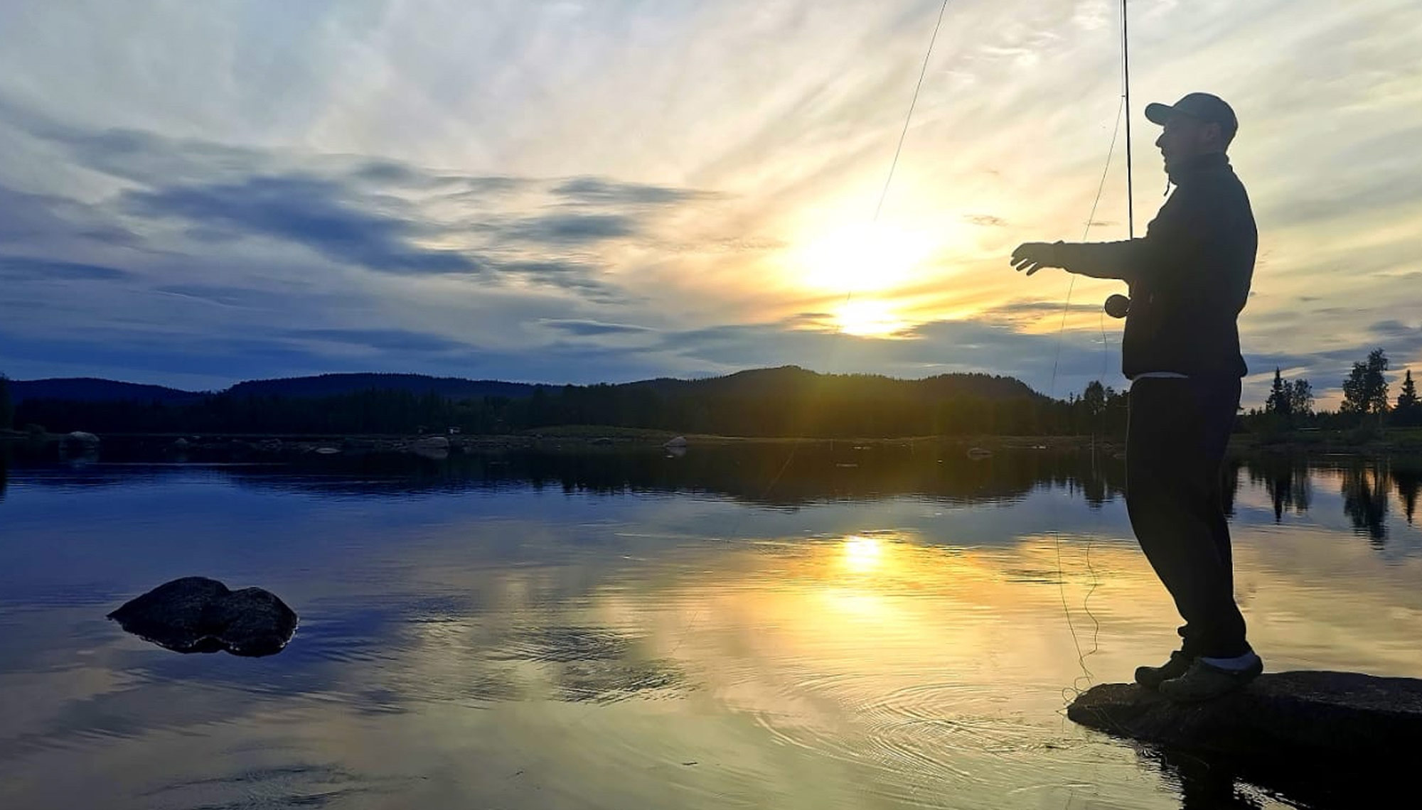 Pêche sportive en Laponie (LapLand) Camp de pêche en Laponie Mellanstrom Fishing Camp